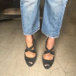 Authentic Prada suede pumps size 36 almost new